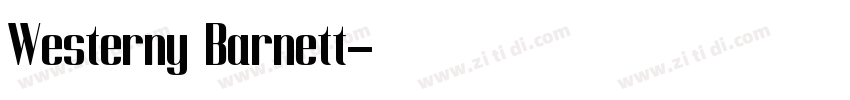 Westerny Barnett字体转换